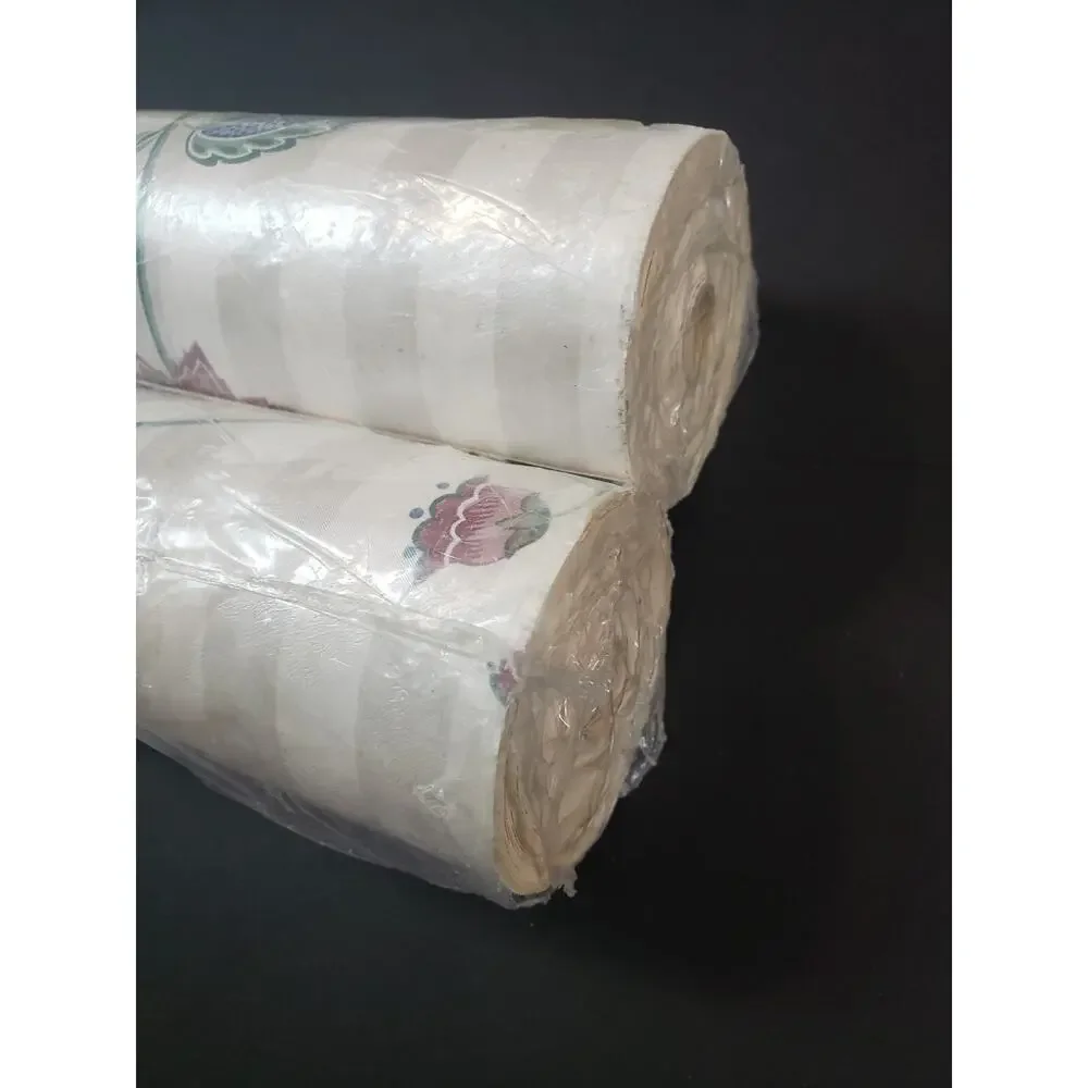 (JL) VTG Silk Showcase Wallcovering Solid Vinyl Wallpaper 56214 B Lot of 2